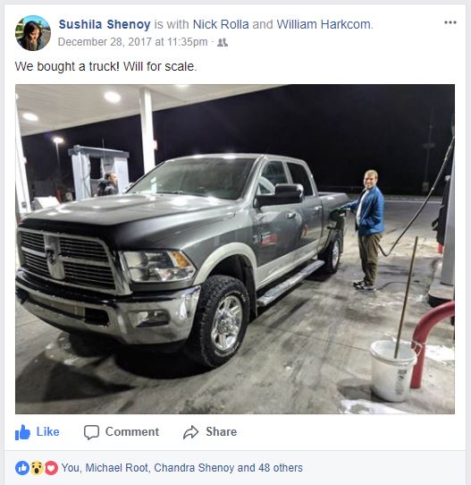 Facebook truck announcement